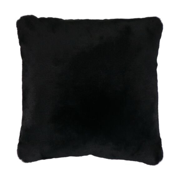 Black Fluffy Cushion - Fluf - soft furnishings - cushions - Oliveira Algarve