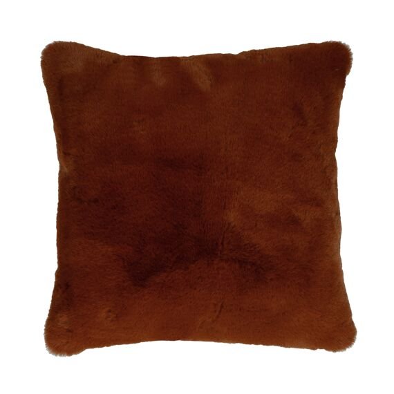 Rust Fluffy Cushion - Fluf - soft furnishings - cushions - Oliveira Algarve