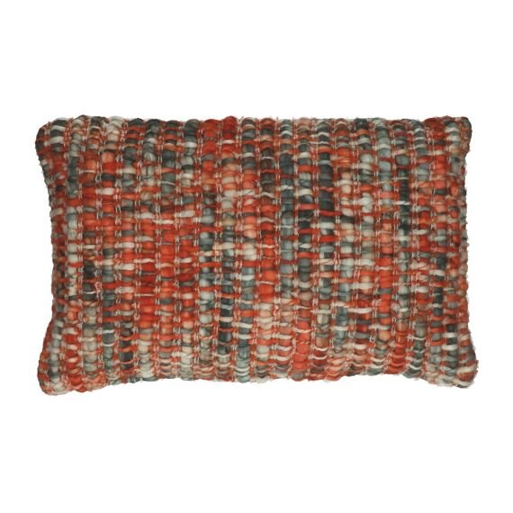 Orange and Grey Woven Cushion - Savona - soft furnishings - cushions - Oliveira Algarve