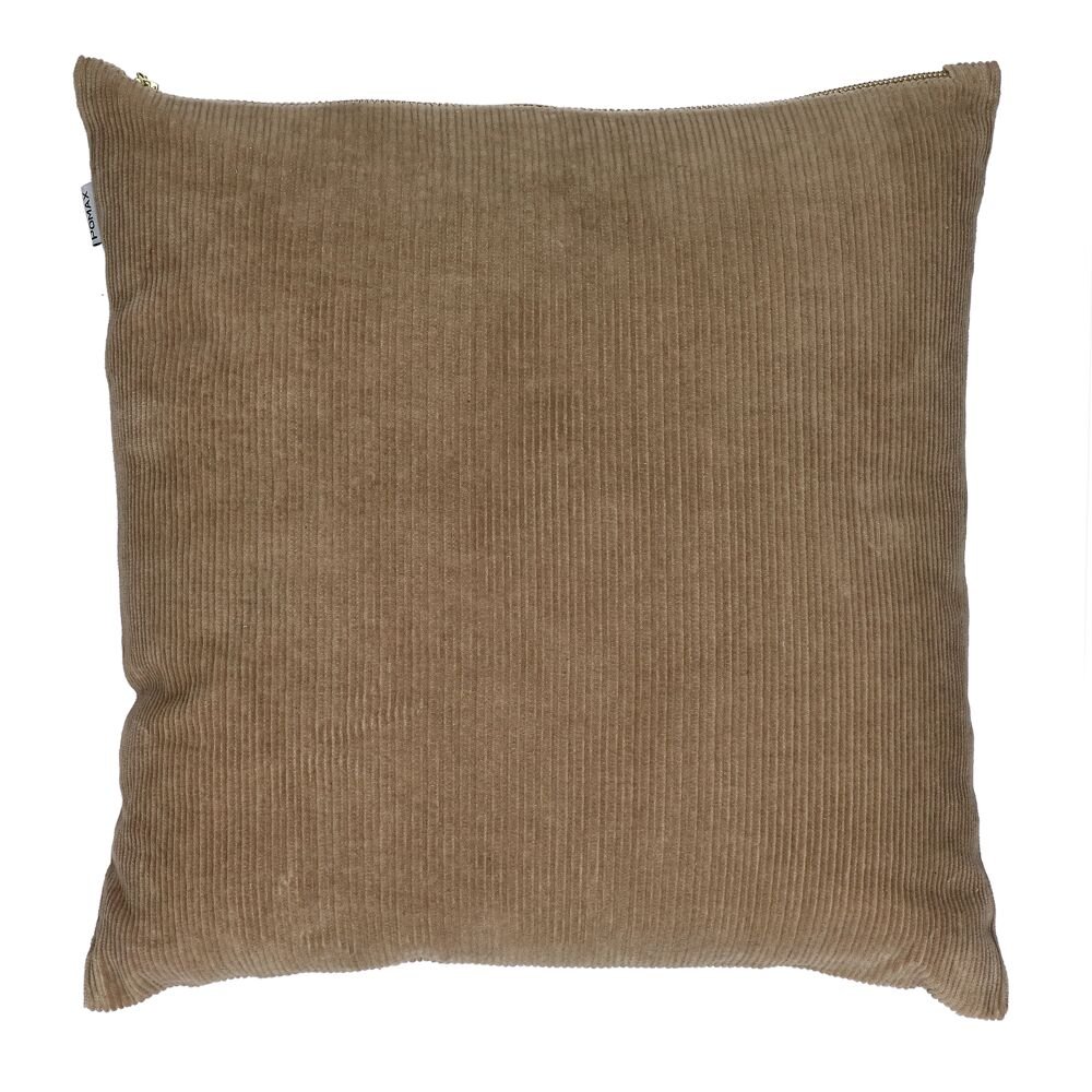 Beige Square Velvet Cushion - Manchester - soft furnishings - cushions - Oliveira Algarve