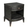 an open storage shelf and brass detailing-Cabinets-Bedside Tables-Available at Oliveira in Tavira