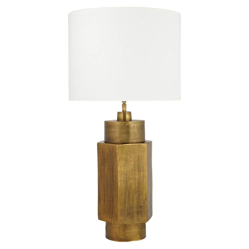 A stunning table lamp base with notes of both a Morrocan and Industrial style. Lampshade sold separately-Lighting-Table Lamp Base-Available at Oliveira in Tavira