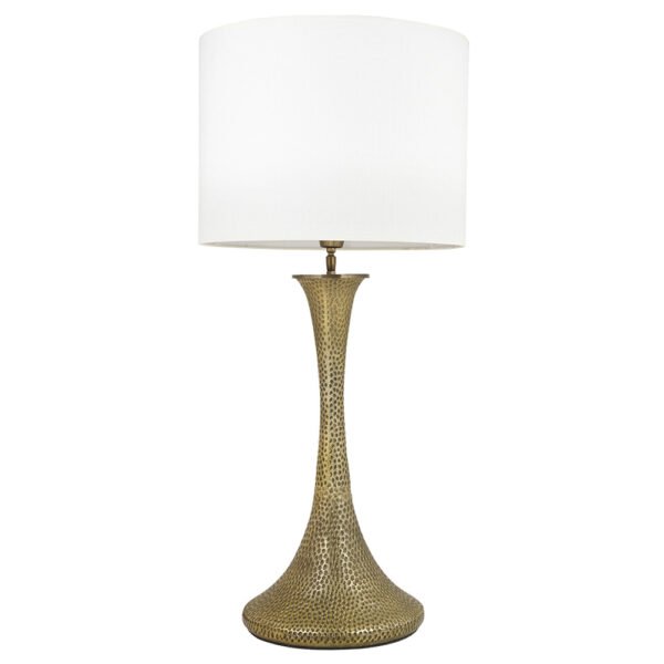 A simply stunning table lamp base with aged