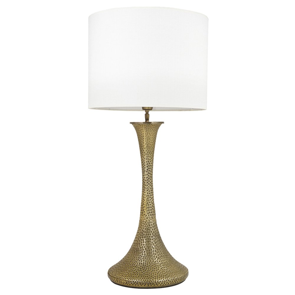 A simply stunning table lamp base with aged