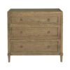 A classical chest of drawers design crafted from Oak wood and featuring refined copper handle detail and 3 drawers-Cabinets-Chest of Drawers-Available at Oliveira in Tavira