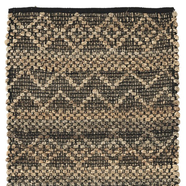 this natural feel rug features a geometric African style design-Soft Furnishings-Rugs-Available at Oliveira in Tavira