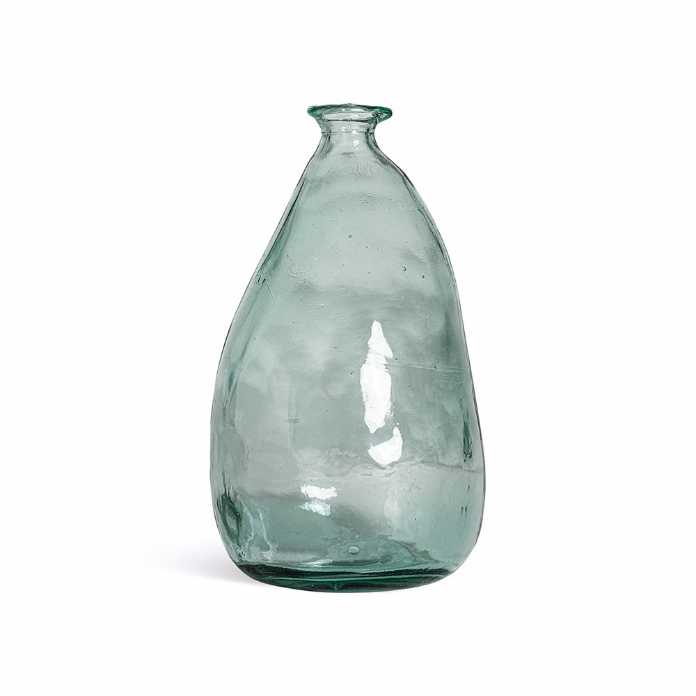A wonderfully irregular shaped vintage style hand blown glass bottle vase. - Decorative Items - Vases - Plant Pots