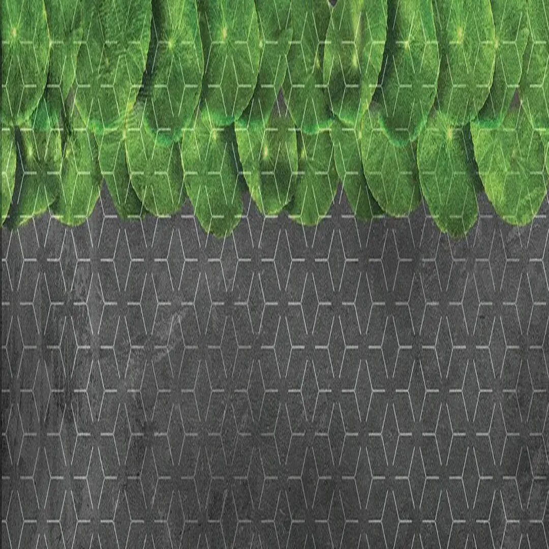 68-art-kitchen-foglie-e-lavagna-Kitchen Wall Panels----