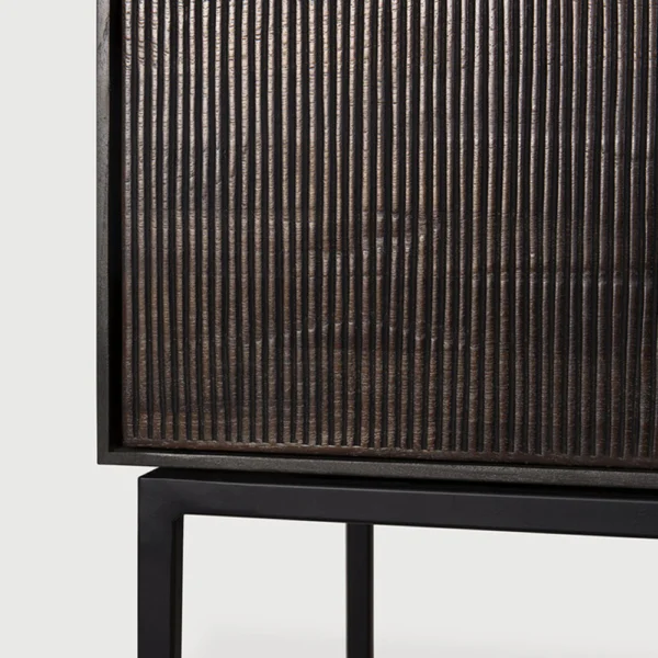 Solid Black Teak Wood TV Cabinet furniture algarve shop buy tavira oliveira decor
