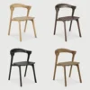 dining chair teak wood elegant indoor algarve oliveira