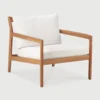 solid teak wood lounge chair outdoor indoor furniture algarve oliveira