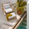 solid teak wood lounge chair outdoor indoor furniture algarve oliveira