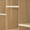 solid oak wood display rack bookcase shelf furniture home algarve oliveira