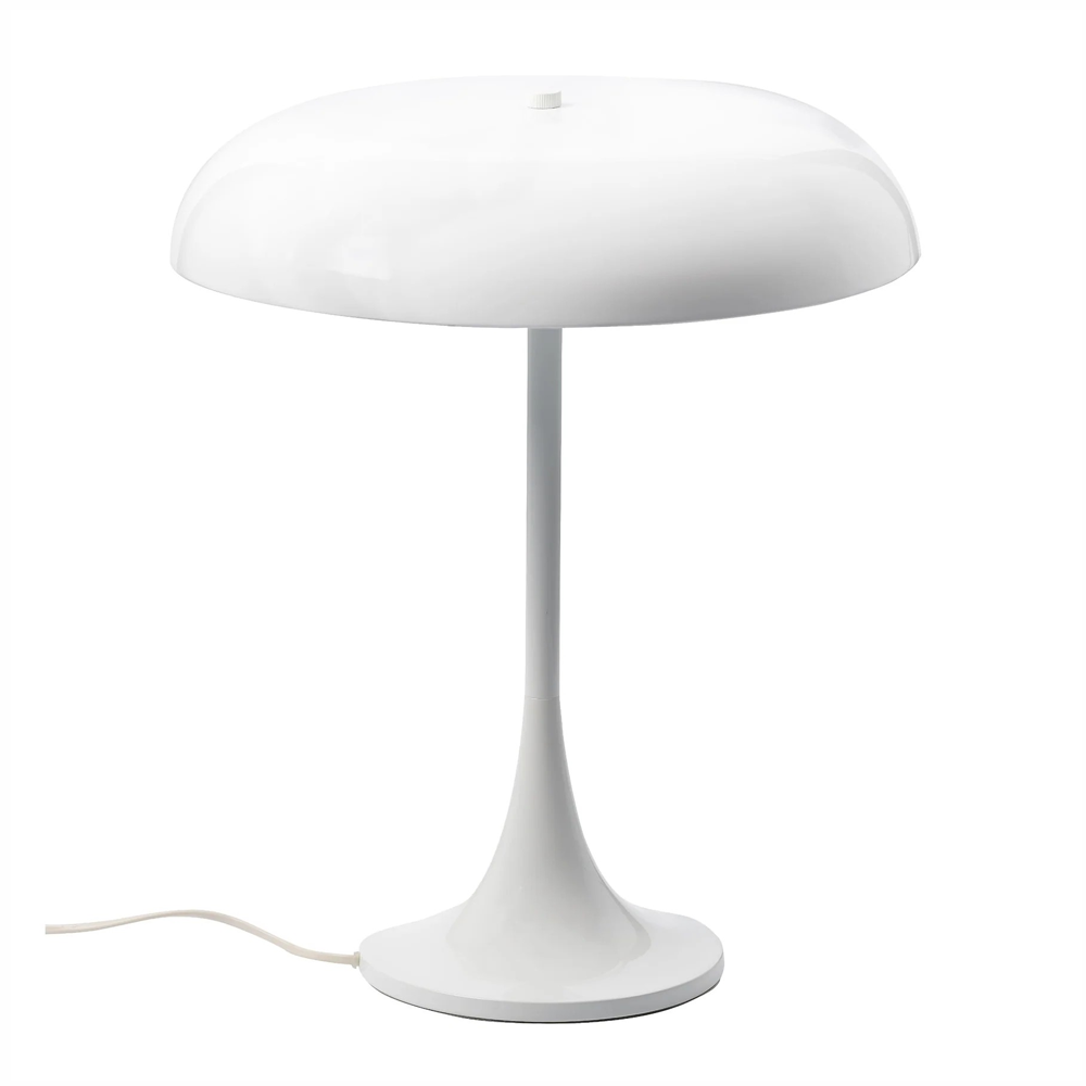 ALUM WHITE EPOXY TABLE LAMP-Lighting Outlet-