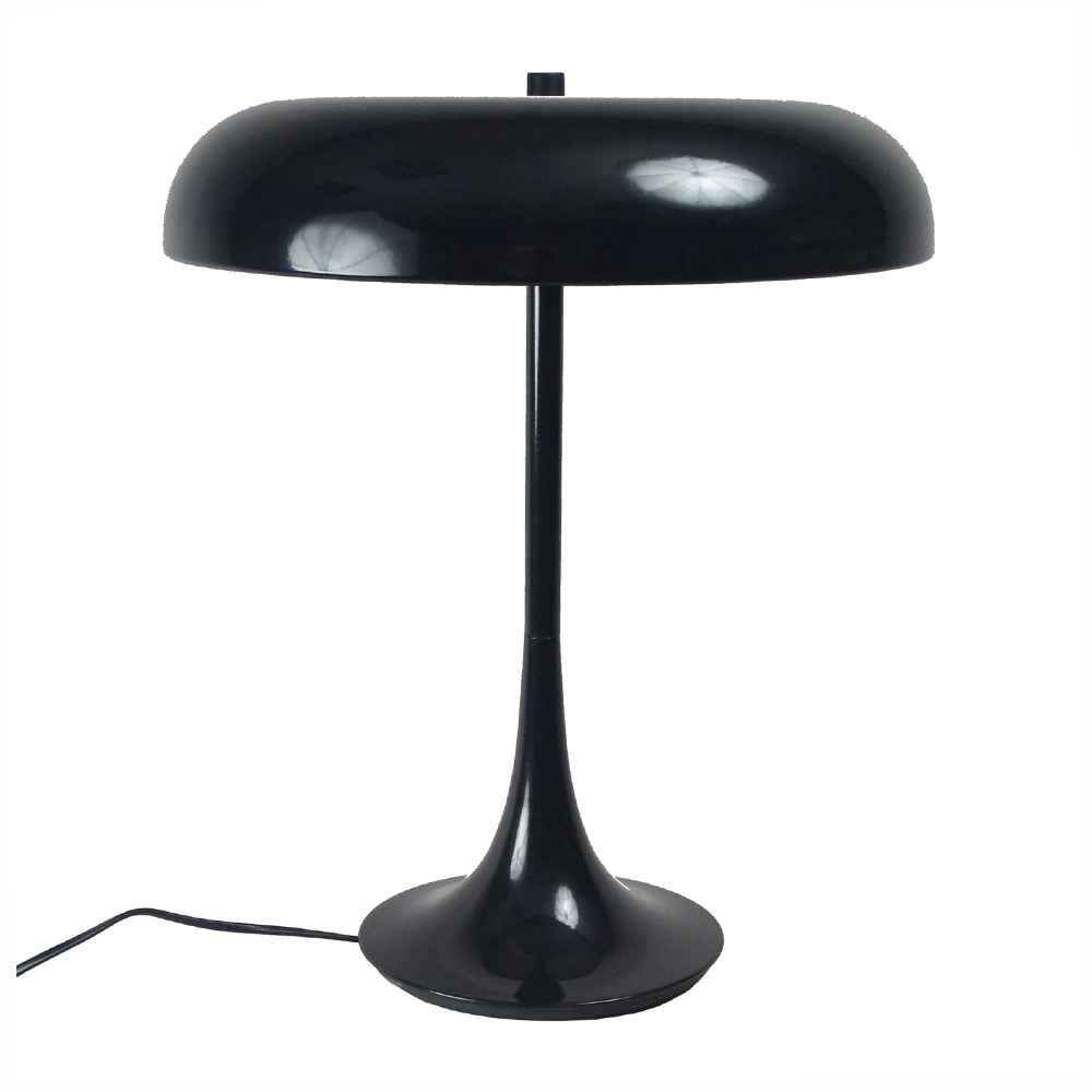 Sleek Black Steel & Aluminum Table Lamp-Lighting Outlet-