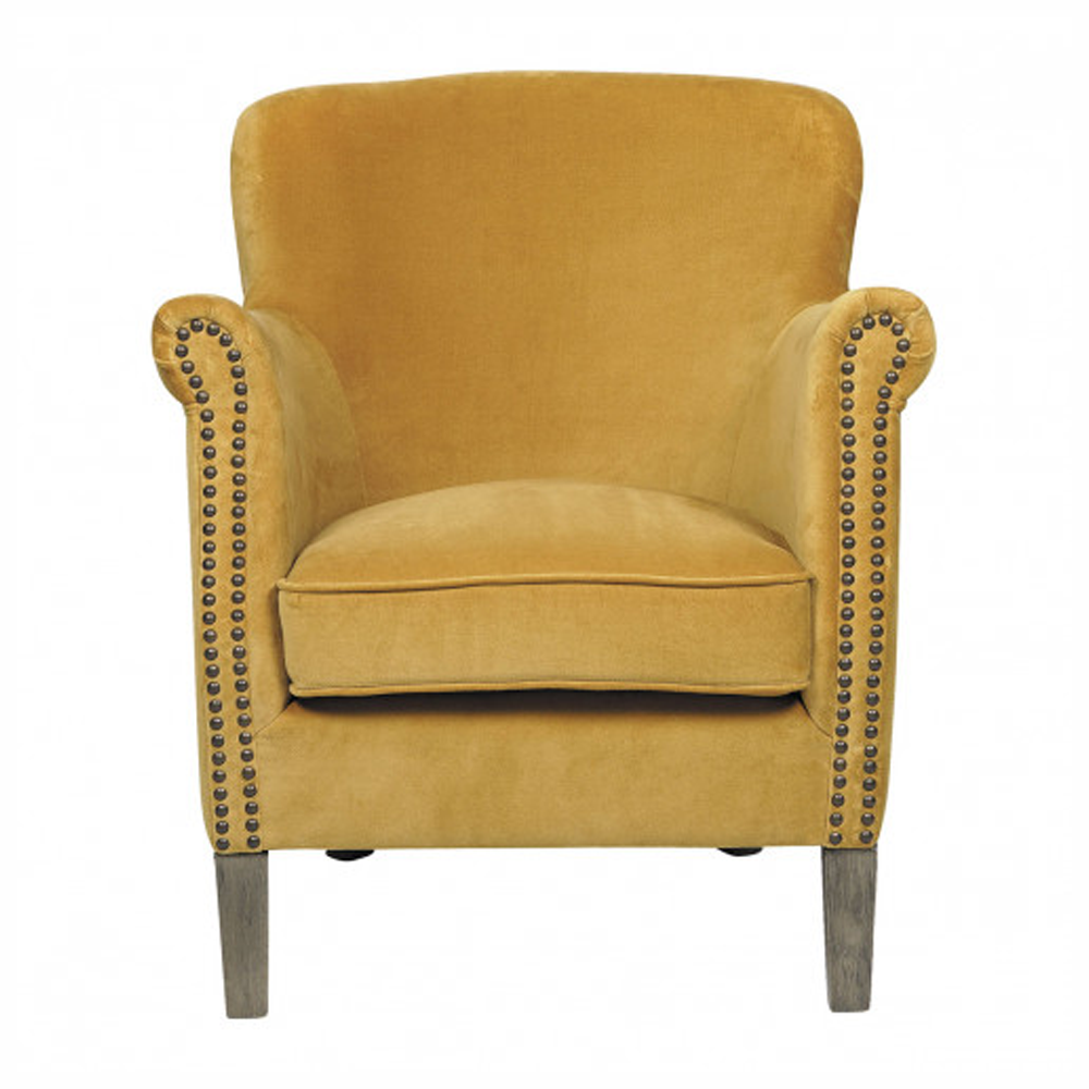 Attractive Saffron Coloured Small Armchair-Furniture Outlet-