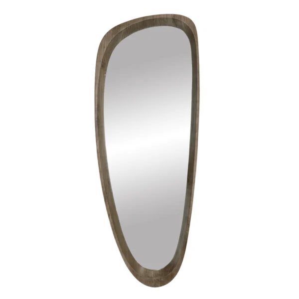 aged pine effect organic shape mirror furniture shop algarve