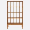 Natural Teak Display Cabinet / Bookcase with Rustic Finish furniture algarve shop buy