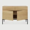 Linear Style Solid Oak Wood Sideboard furniture algarve shop buy
