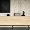 Linear Style Solid Oak Wood Sideboard furniture algarve shop buy