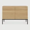 Linear Style Solid Oak Wood Sideboard furniture algarve shop buy