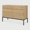 Linear Style Solid Oak Wood Sideboard furniture algarve shop buy