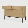 Linear Style Solid Oak Wood Sideboard furniture algarve shop buy