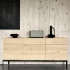 Linear Style Solid Oak Wood Sideboard furniture algarve shop buy