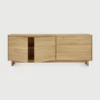 Serene Wave Style Solid Oak Wood Sideboard furniture algarve shop buy