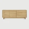 Serene Wave Style Solid Oak Wood Sideboard furniture algarve shop buy