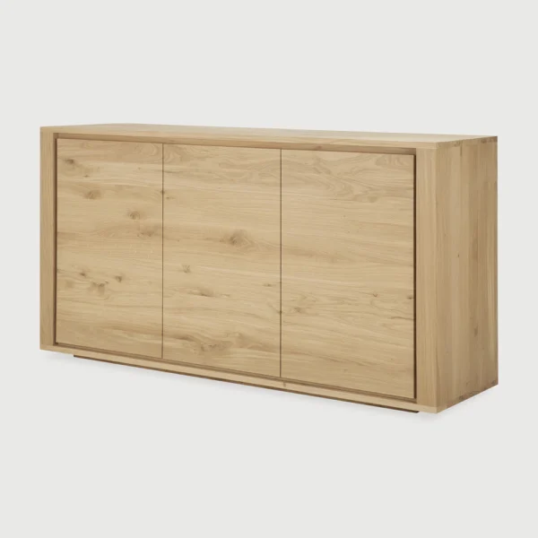 Contemporary Solid Oak Wood Streamlined Sideboard furniture algarve shop buy