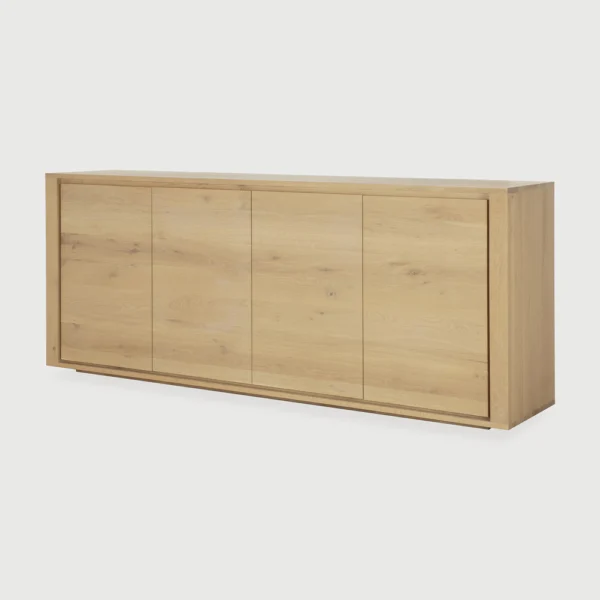 Contemporary Solid Oak Wood Streamlined Sideboard furniture algarve shop buy