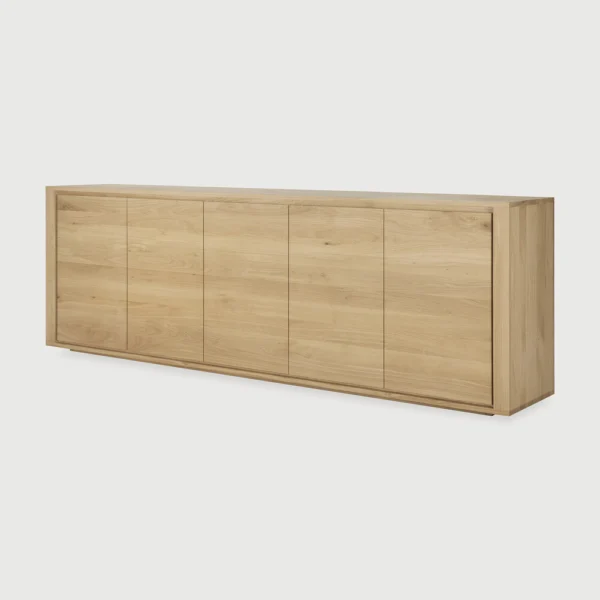 Contemporary Solid Oak Wood Streamlined Sideboard furniture algarve shop buy