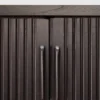 Contemporary Solid Black Teak Wood Slide Sideboard furniture algarve shop buy