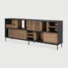 Contemporary Solid Teak Wood Aspect Sideboard furniture algarve shop buy