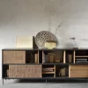 Contemporary Solid Teak Wood Aspect Sideboard furniture algarve shop buy