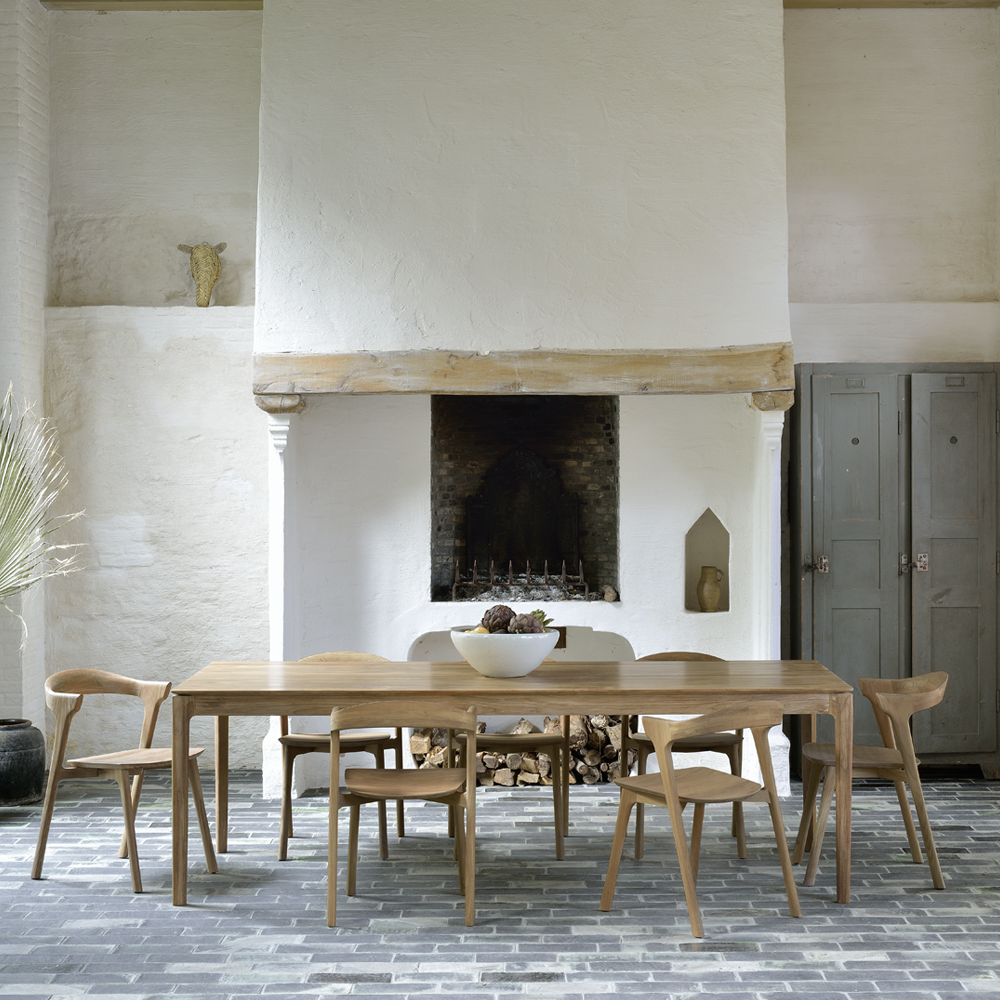Solid Teak Wood Dining Table furniture decor algarve tavira shop buy