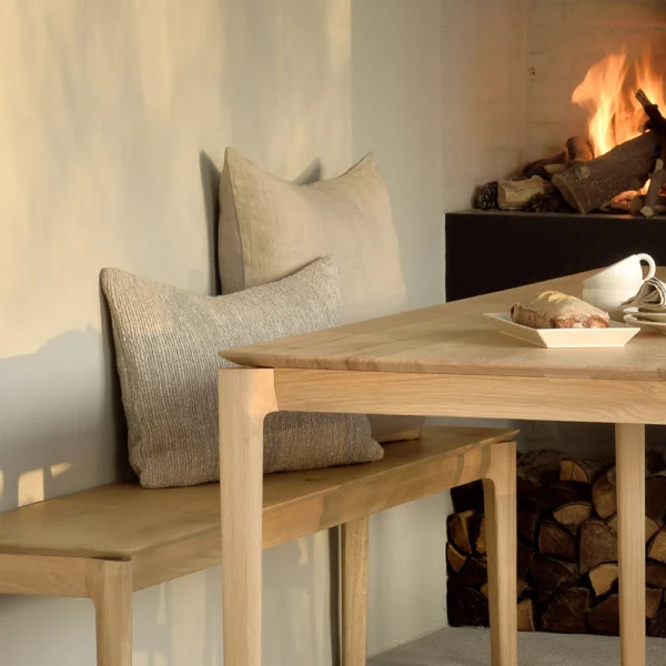 Solid Natural Oak Wood Dining Table furniture algarve tavira shop buy decor