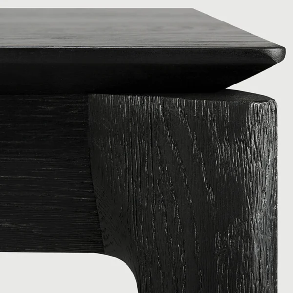 Solid Black Oak Wood Dining Table furniture algarve shop buy tavira decor