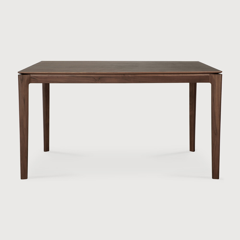 Solid Dark Brown Teak Wood Dining Table furniture algarve decor shop buy