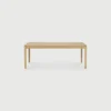 Solid Natural Oak Wood Extendable Dining Table furniture decor shop buy algarve tavira oliveira