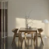Solid Natural Oak Wood Extendable Dining Table furniture decor shop buy algarve tavira oliveira