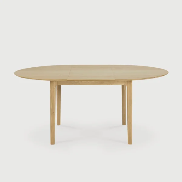 Natural Oak Wood Round Extendable Dining Table furniture algarve tavira shop buy decor