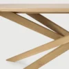 Solid Natural Oak Wood Dining Table rectangular furniture algarve shop buy tavira oliveira