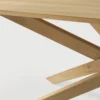Solid Natural Oak Wood Dining Table rectangular furniture algarve shop buy tavira oliveira