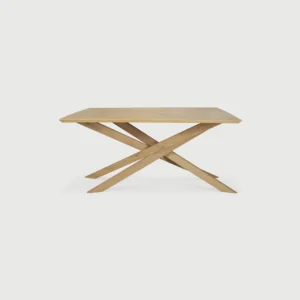 Solid Natural Oak Wood Dining Table rectangular furniture algarve shop buy tavira oliveira