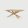Solid Natural Oak Wood Dining Table rectangular furniture algarve shop buy tavira oliveira