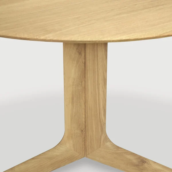 Solid Natural Oak Wood Round Dining Table furniture algarve shop buy decor tavira