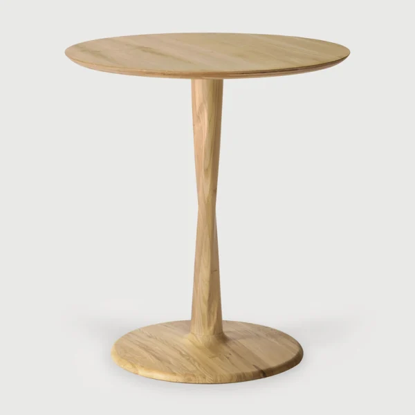 Solid Natural Oak Wood Round Dining Table furniture shop buy algarve tavira decor