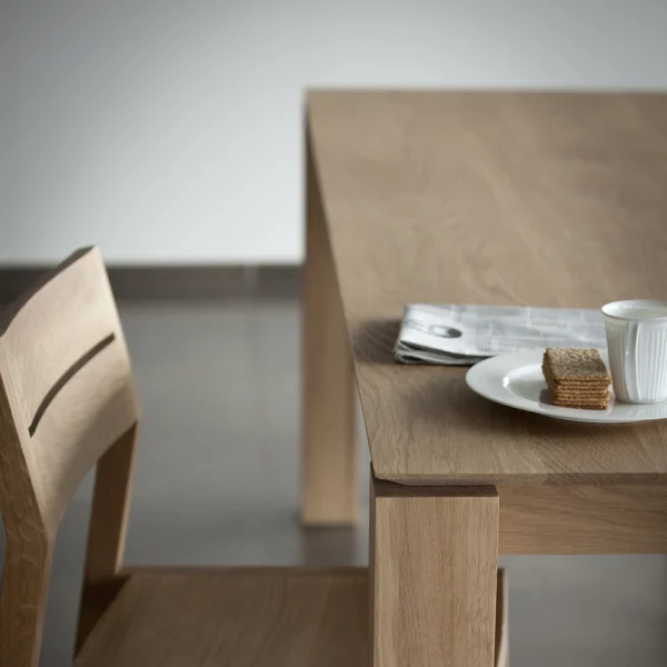 Contemporary Solid Natural Oak Dining Table algarve furniture shop buy oliveira decor tavira